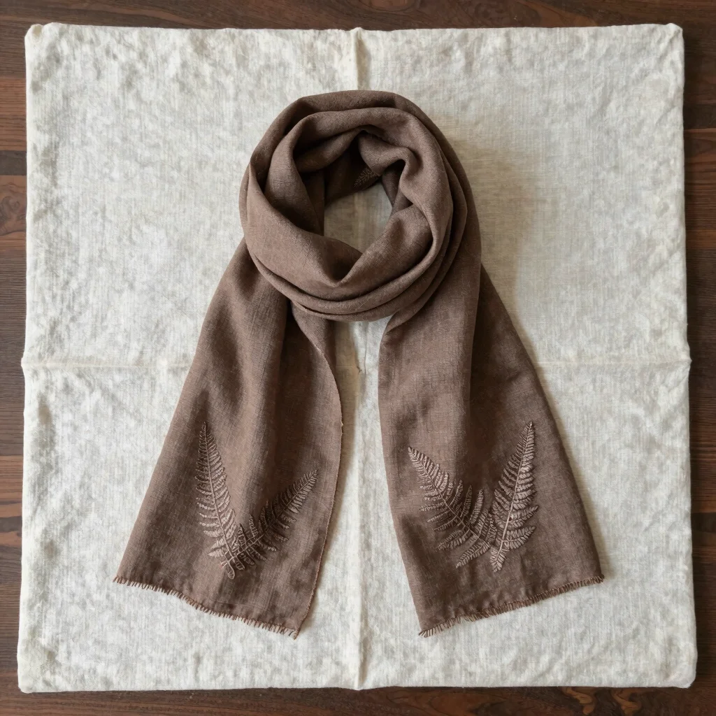 Fernline Linen Scarf